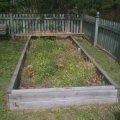 Raised bed after winter